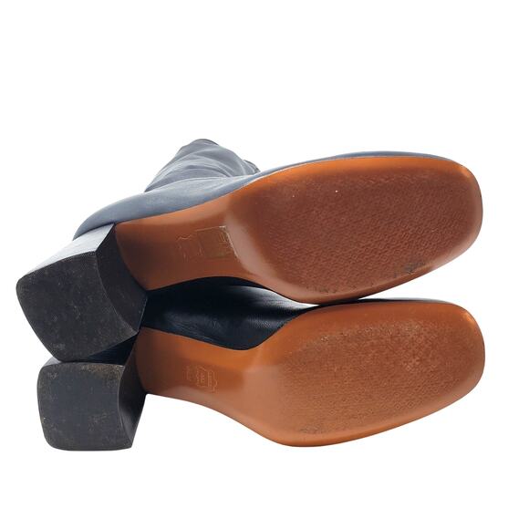 Tory Burch Sidney 70MM Boot Misa Calf Stretch Nappa Leather Black 32553 Size 9.5 - Picture 7 of 12